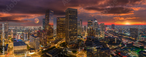 Panorama of downtown Los Angeles CA
