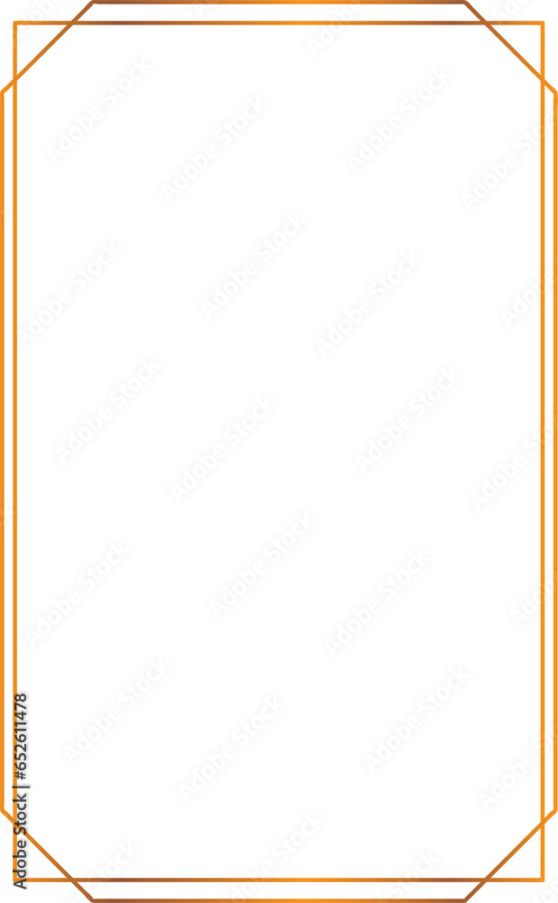 Rectangle Fancy Gold Border Design Element Vector Rectangle Fancy Gold Border Design Element Vector