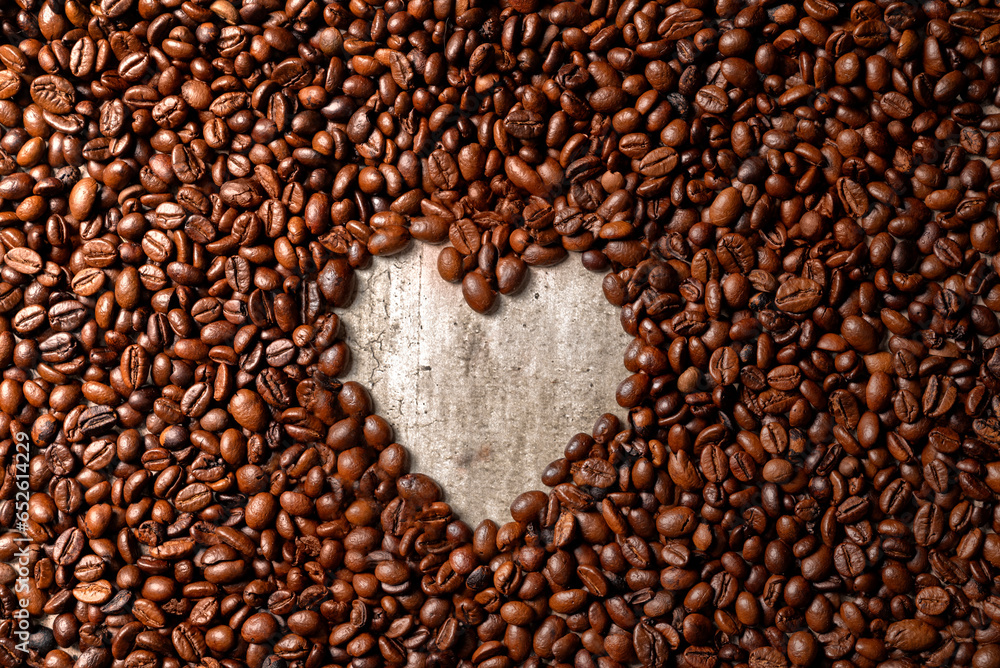 Close-up view of coffee beans Close-up view of coffee beans