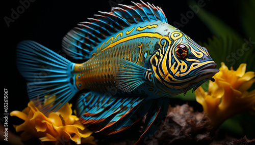 Underwater beauty vibrant fish, coral reef, and aquatic motion generated by AI