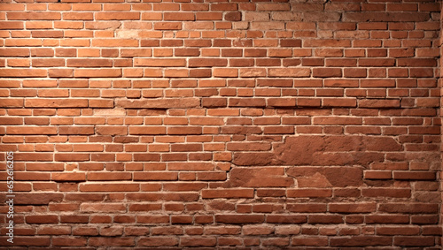 Brown brick wall background. Brown brick grunge wall texture. Texture of brick background in the middle ground. AI generation