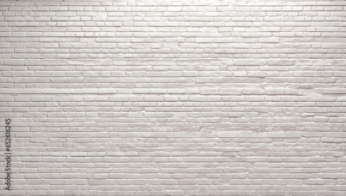 White brick wall background. White brick grunge wall texture. Texture of brick background in the middle ground. AI generation