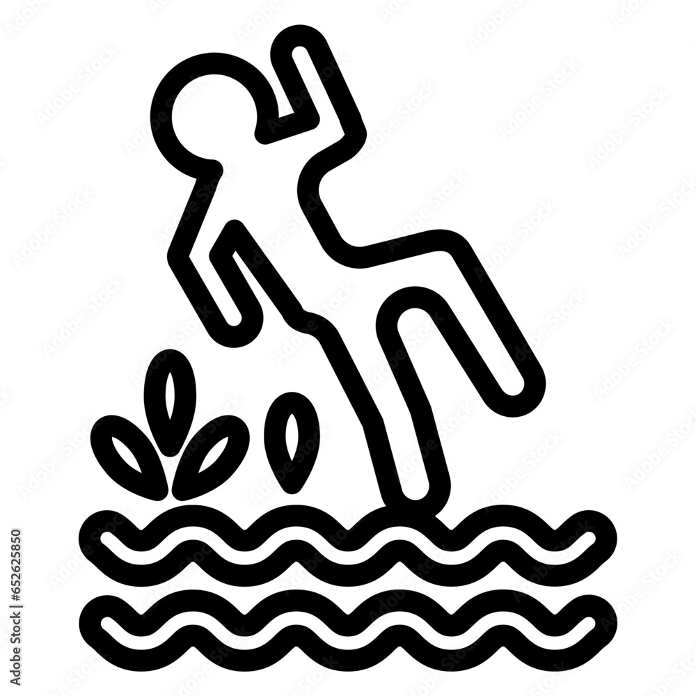 Vector Design Wet Floor Icon Style Vector Design Wet Floor Icon Style