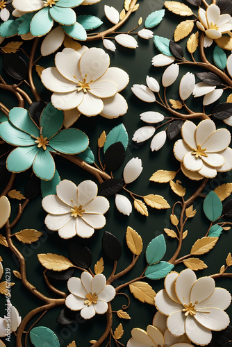 seamless floral pattern generative ai