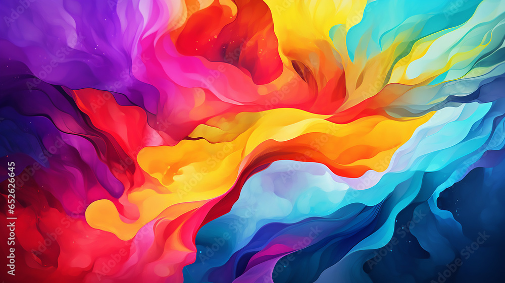 Colorful Abstract Fluid Background