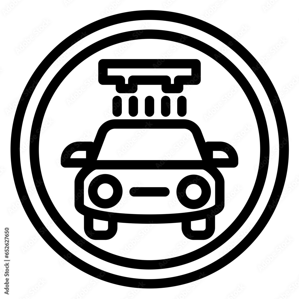 Vector Design Car Wash Sign Icon Style Vector Design Car Wash Sign Icon Style