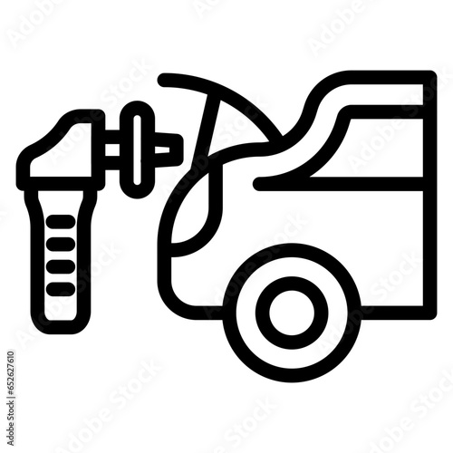 Vector Design Car Trunk Cleaning Icon Style