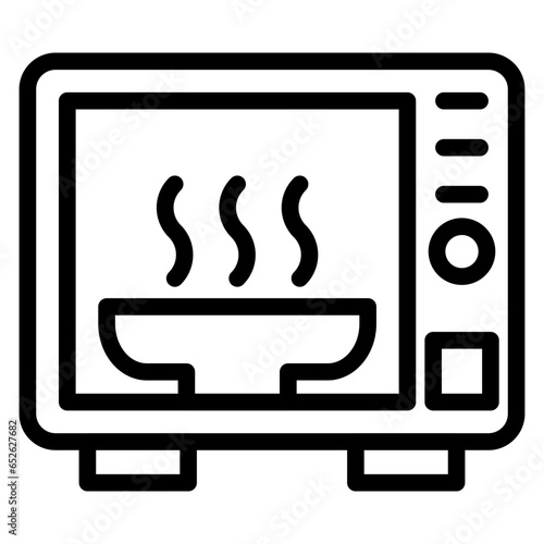 Vector Design Microwave Oven Icon Style