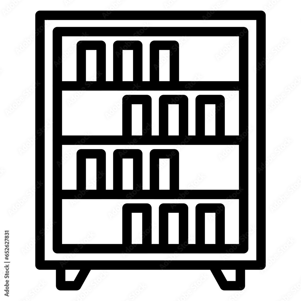 Vector Design Bookshelf Icon Style Vector Design Bookshelf Icon Style