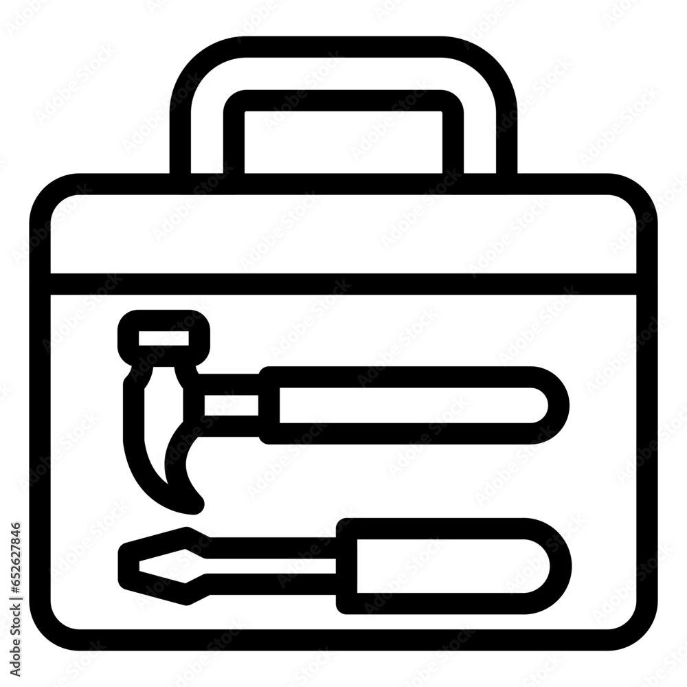 Vector Design Tool Box Icon Style Vector Design Tool Box Icon Style