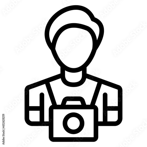 Vector Design Cameraman Icon Style