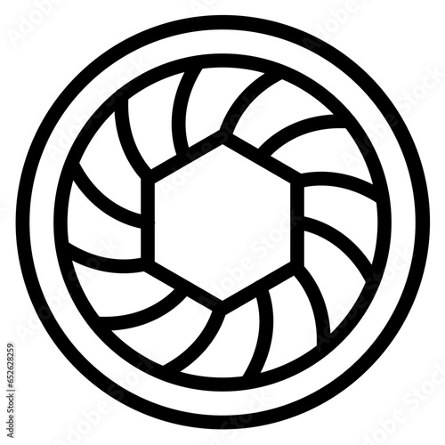 Vector Design Diaphragm Icon Style