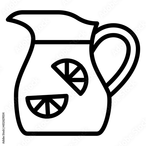 Vector Design Lemonade Jug Icon Style