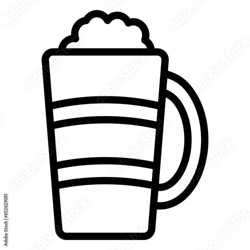 Vector Design Latte Macchiato Icon Style