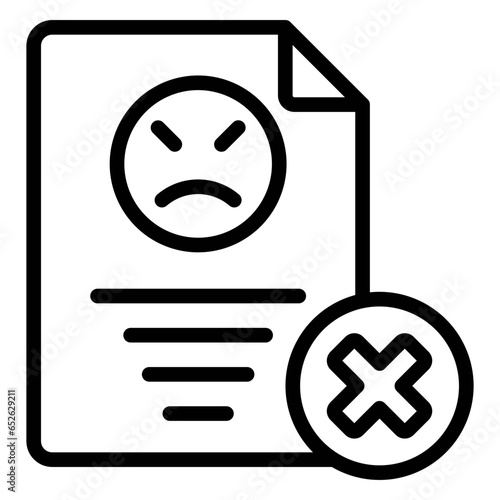 Vector Design Complaint Icon Style