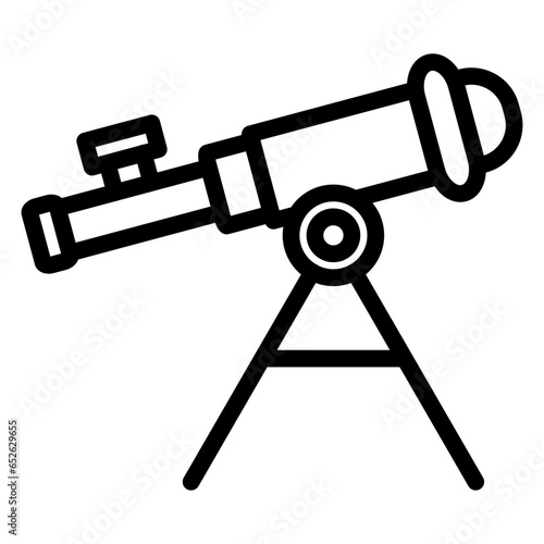 Vector Design Telescope Icon Style