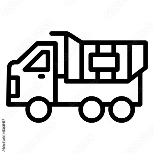 Vector Design Dump Truck Icon Style