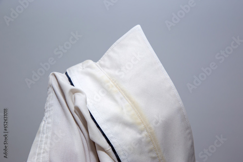 Wallpaper Mural Ring around the collar dirty stains in dress shirt from scurf and sweat.  Torontodigital.ca