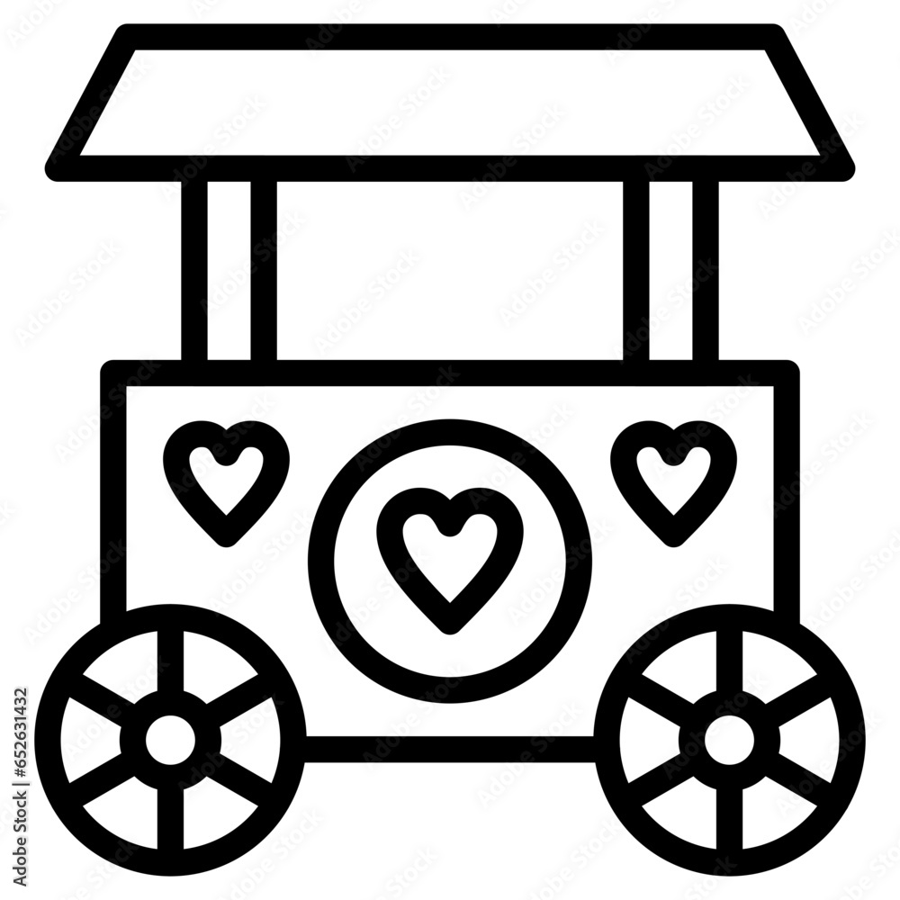 Vector Design Donation Stall Icon Style Vector Design Donation Stall Icon Style