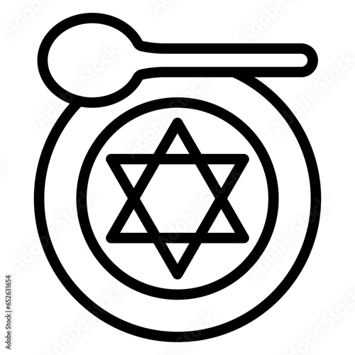 Vector Design Kosher Icon Style