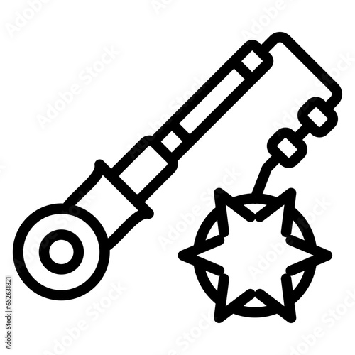 Vector Design Flail Icon Style