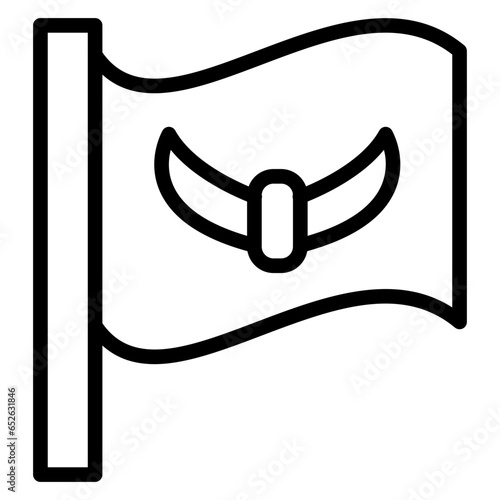 Vector Design Flag Icon Style