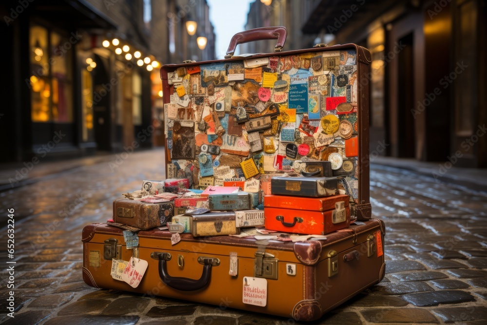 Suitcase With A Fragile Sticker, Generative AI