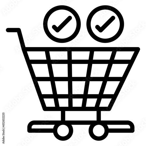 Vector Design Checkout Icon Style