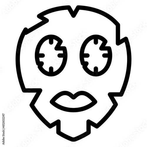Vector Design Face Mask Icon Style