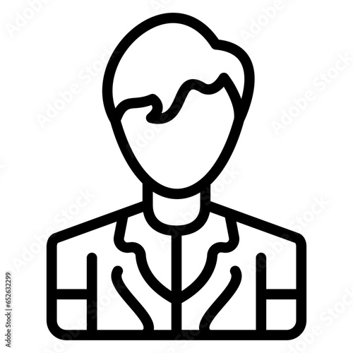 Vector Design Model Male Icon Style