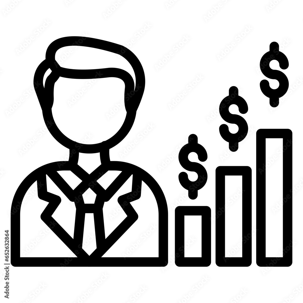 Vector Design Businessman Icon Style Vector Design Businessman Icon Style