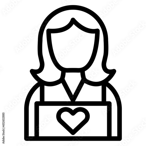 Vector Design Child Caretaker Icon Style