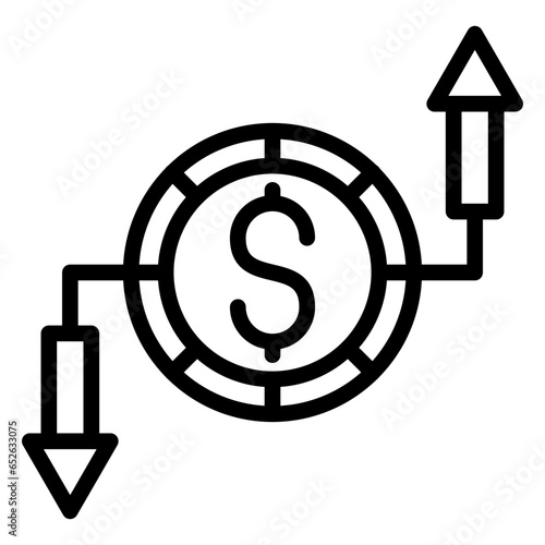 Vector Design Budget Breakdown Icon Style