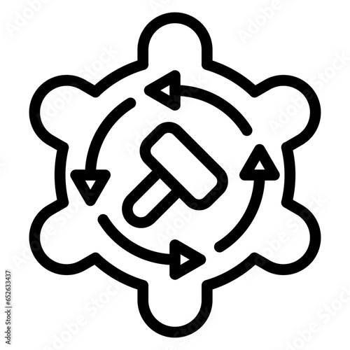 Vector Design Auction By Proxy Icon Style