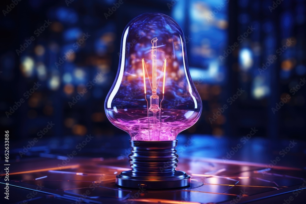 Illuminating the Future: An Electric Lamp Hologram in Action Illuminating the Future: An Electric Lamp Hologram in Action