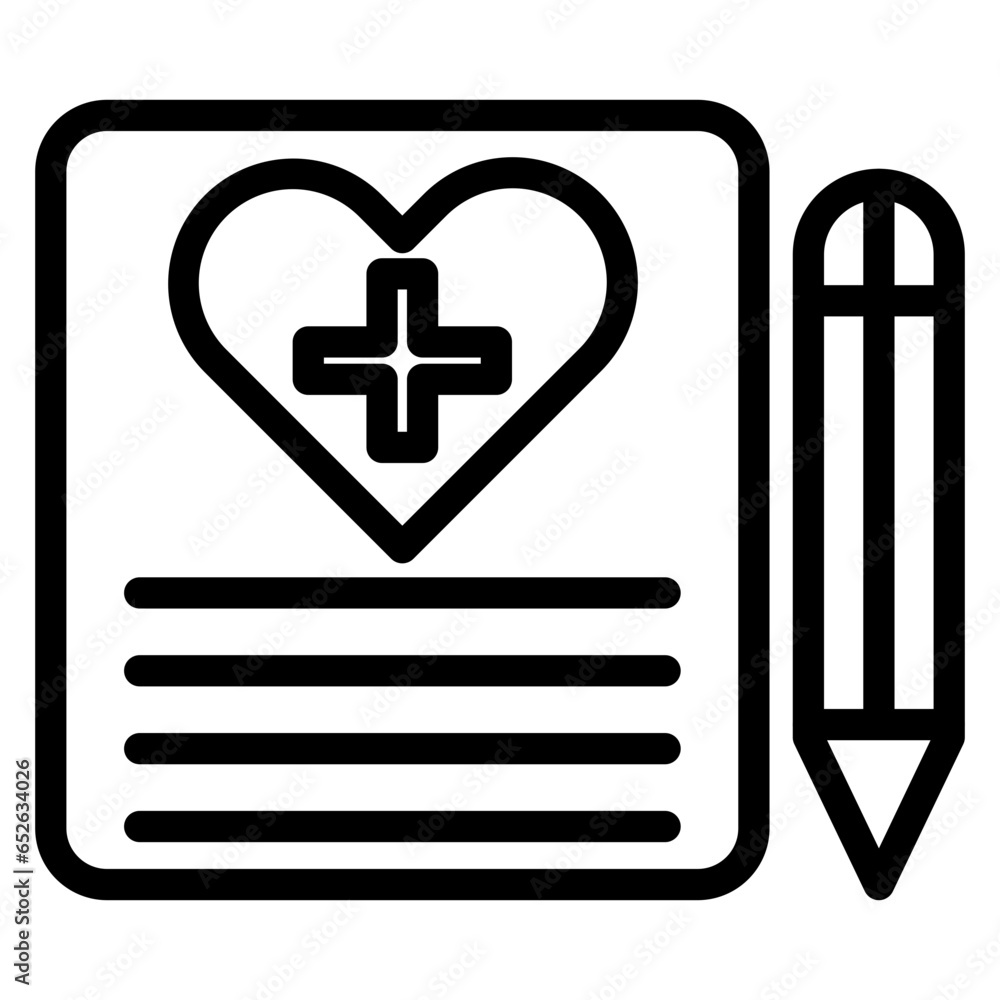 Obraz premium Vector Design Health Information Icon Style