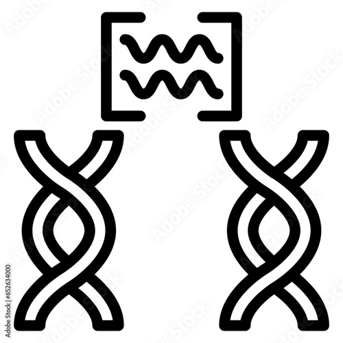 Vector Design Genetic Comparation Icon Style