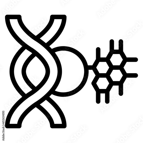 Vector Design Genetic Modification Icon Style