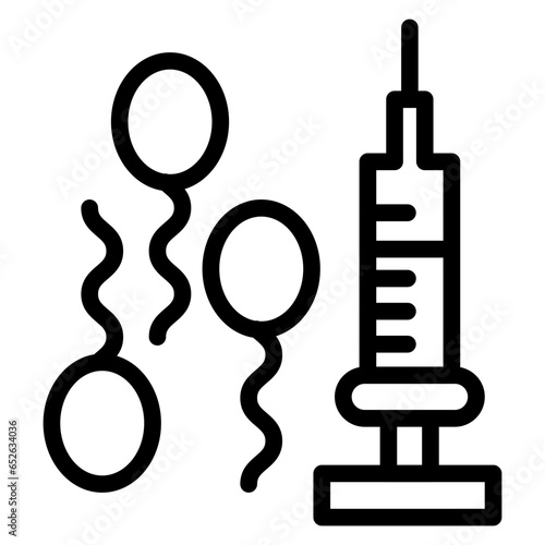 Vector Design In Vitro Fertilization Icon Style