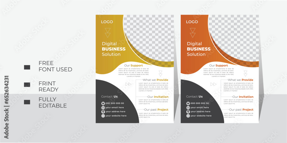 Modern company business flyer  design ,Corporate business flyer design