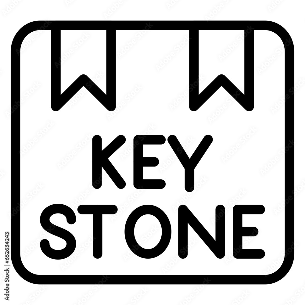 Vector Design Keystone Product Icon Style Vector Design Keystone Product Icon Style