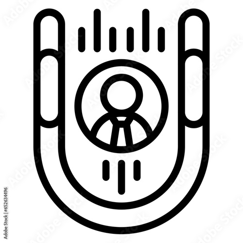 Vector Design Candidate Attraction Icon Style