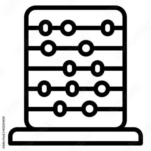 Vector Design Abacus Icon Style