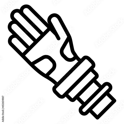 Vector Design Bionic Arm Icon Style