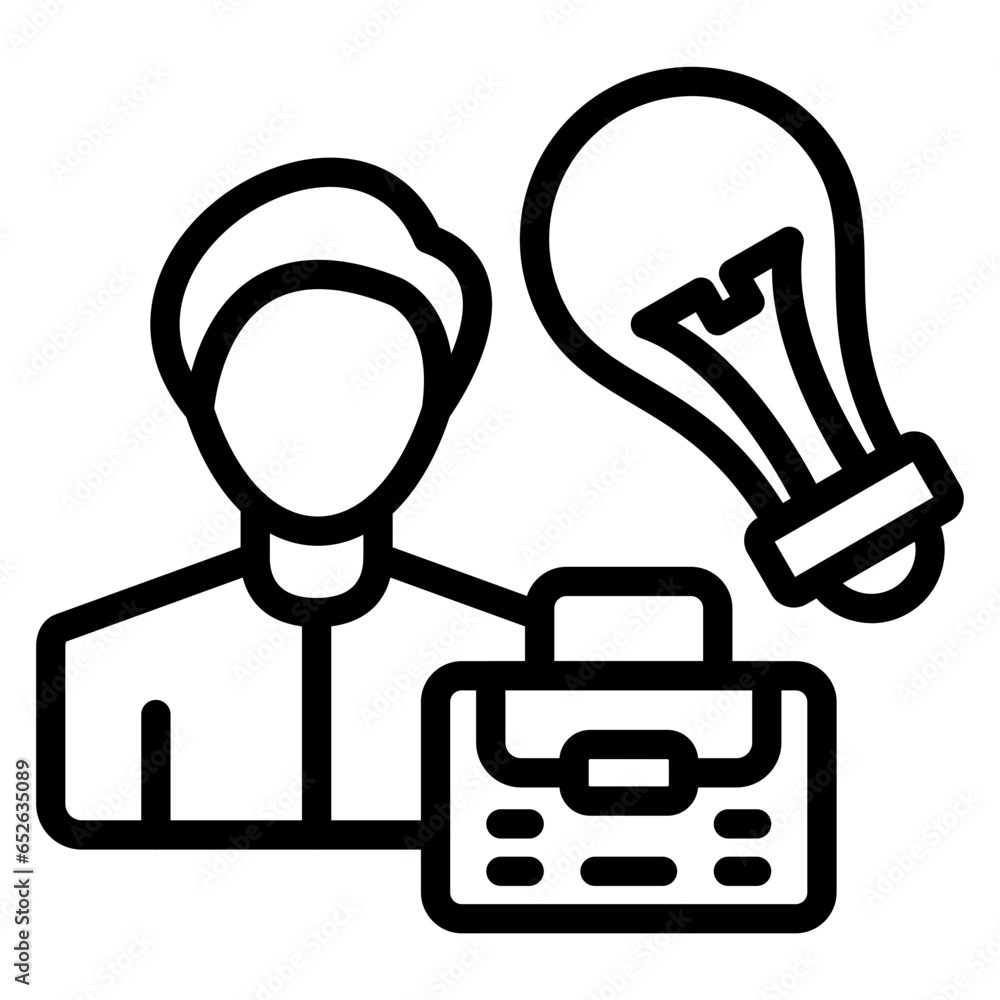 Vector Design Career Advice Icon Style