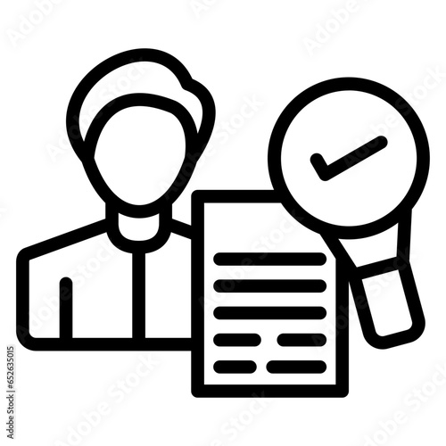 Vector Design Background Check Icon Style