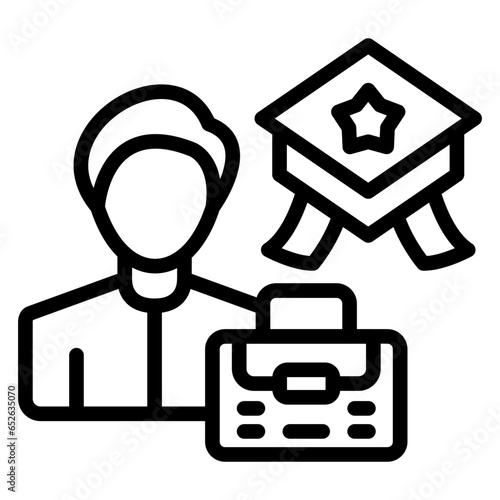 Vector Design Career Expert Icon Style