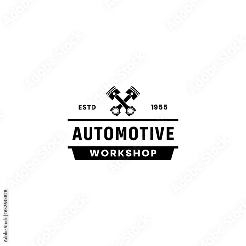 Automotive workshop logo or Automotive logo vector isolated. Automotive workshop logo for apps, websites, print design, and more about automotive workshop.