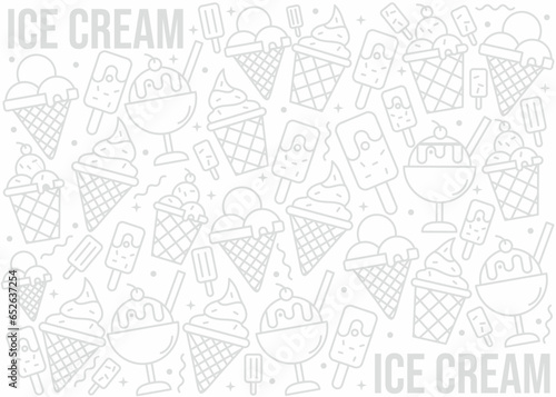 Ice cream background design
