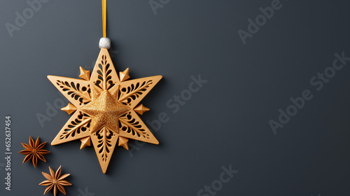 golden star christmas decoration © ashar